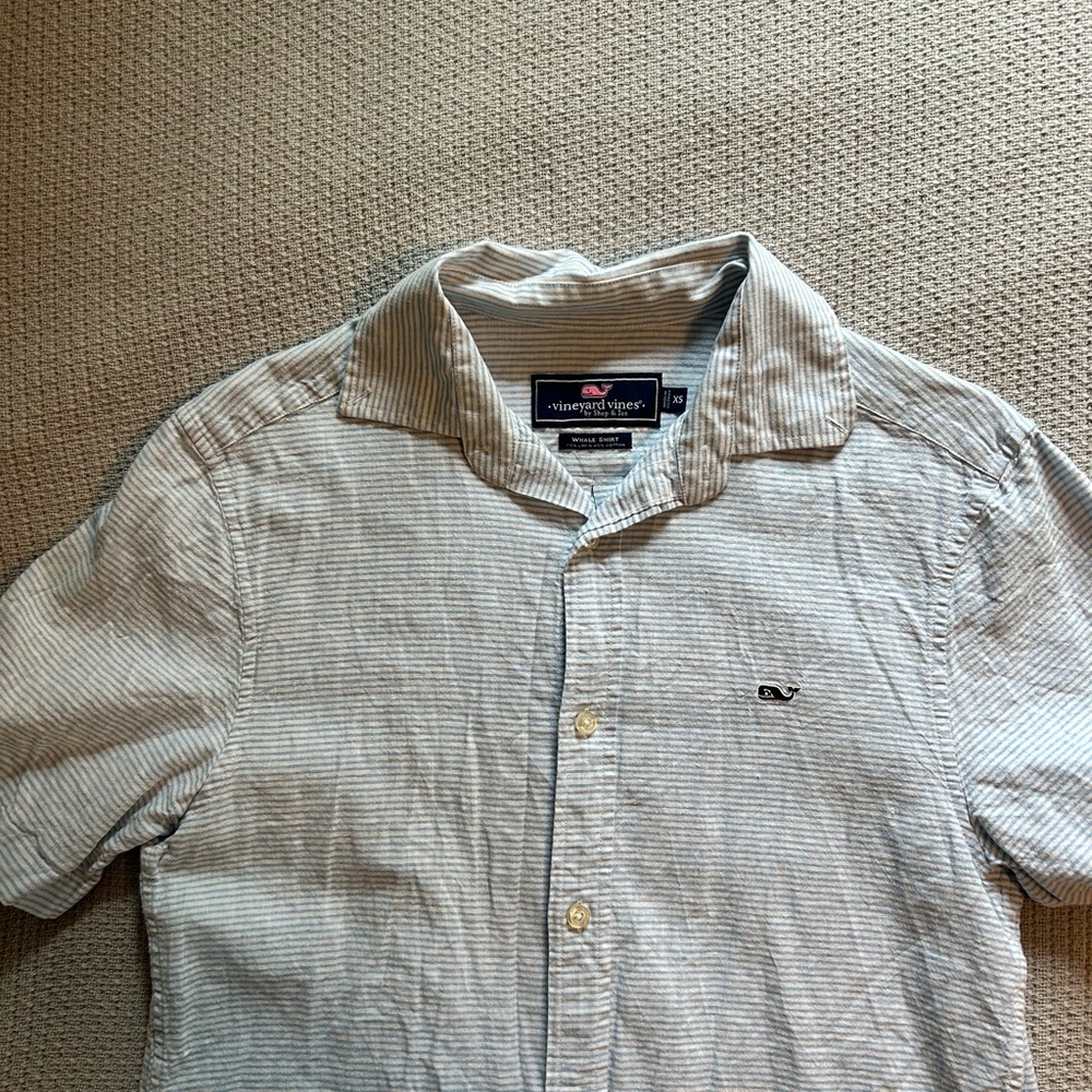 Vineyard Vines Gray Casual Button Down Shirt
